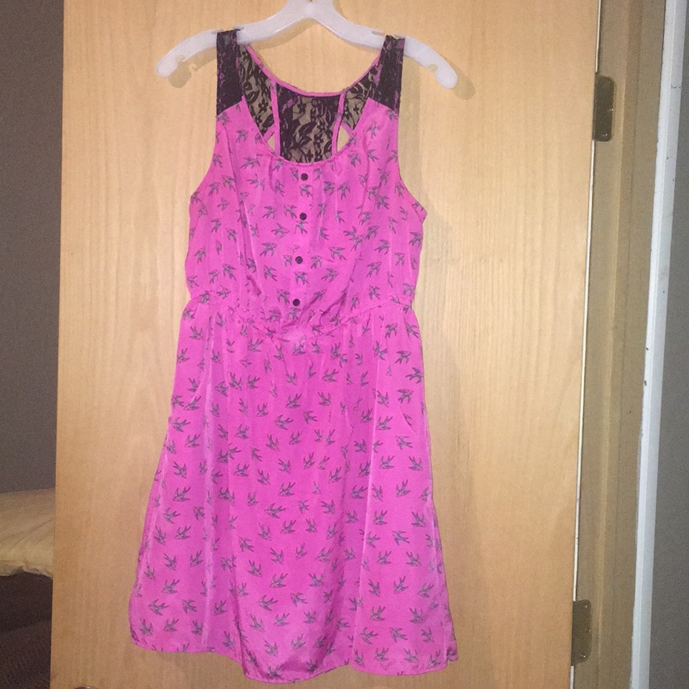Size L bird dress with pockets‎
